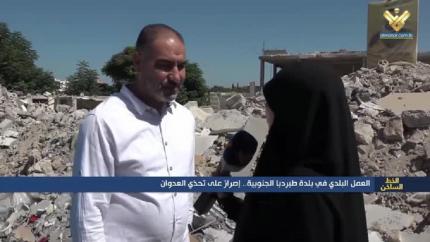 العمل البلدي في بلدة طيردبا .. اصرار على تحدي العدوان